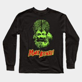 Marx Attacks Green Long Sleeve T-Shirt